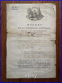 Décret De La Convention Nationale 1793 Révolution Esclavage Saint Domingue Garat