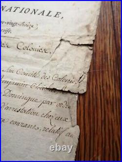 Décret De La Convention Nationale 1793 Révolution Esclavage Saint Domingue Garat