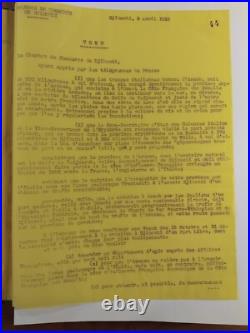 Djibouti Cahier de correspondances de la Compagnie d'Afrique Orientale
