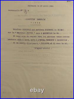 Djibouti Cahier de correspondances de la Compagnie d'Afrique Orientale