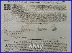 Doc 1699/Comté de Nice/liste des villes infeodées/Breil Saorge Utelle Contes