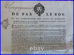 Doc 1733/Etats de BRETAGNE /levé des fouages et impôts/ évêché de Treguier