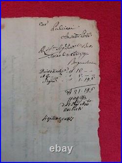 Doc 1791/VITTORIO AMEDEO / nomination au titre de Senateur du Cdt Pulciano/sceau