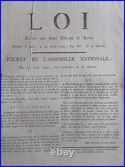 Doc 1792/INDEMNISATION SIEUR REBECQUI et BERTIN/COMMISSAIRES VAUCLUSE LOUVEZE