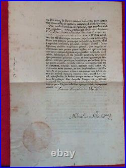 Doc 1792/nomination academie de Medecine TURIN/en latin/sceau