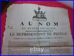 Doc 1793/affiche concernant les travailleurs pour les moissons / Vaucluse /43x52