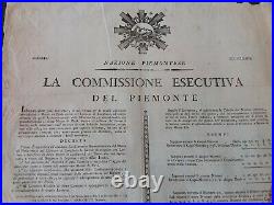 Doc 1801/Loterie MONTE DI PIETA/Gandolfo/Savigliano/Nation Piemont/43x65