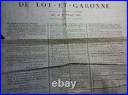 Doc 1806/Affiche LOT ET GARONNE/delivrance Certificat de Vie /rentiers Viagers