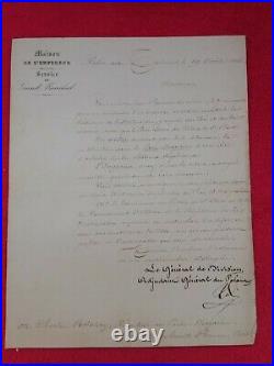 Doc 1868/lettre manuscrite ROLIN et enveloppe avec marque de franchise