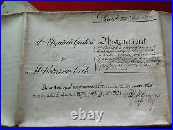 Doc 1874/contrat vente LONDRES/2 timbres fiscaux/ sceaux