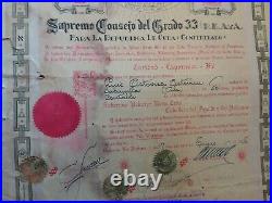 Doc 1950/DIPLÔME de COMPTABLE/CUBA / La Havane