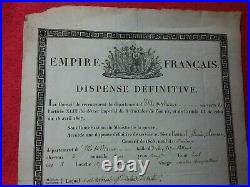Doc privé 1808/Dispense definitive/DOMLOUP /Ille et Vilaine