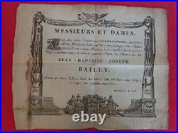 Document 1814/invitation messe anniversaire de Deces/LILLE