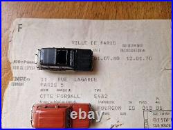 Document Administratif FORDALL camionnette 1970 carte grise