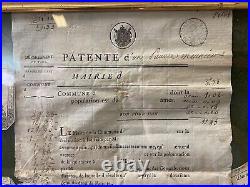 Document Vieux Papier Patente de Meunier Moulin Tarn Assignat XVIIIeme Empire
