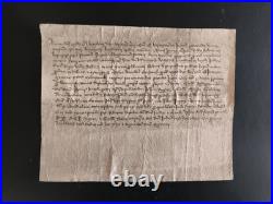 Document de 1388 juge à la cour de Sedan (08, Ardennes)