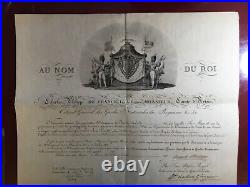 Document désignant Sieur Goullet de Rugy, commandant des gardes de ChateauSalins