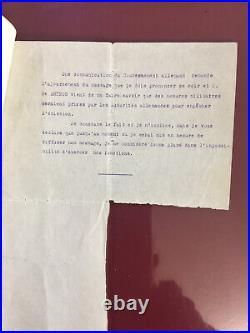 Document historique de Pétain sur son travail de la nouvelle constitution 1943