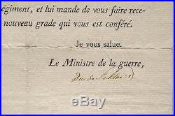 Document militaire Napoléon Empire 19e DUC DE FELTRE 1er rgt Chasseurs à Cheval