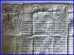 Document religieux historique bulle papale dUrbain VIII, circa 1640, sceau plomb
