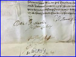 Document religieux historique bulle papale dUrbain VIII, circa 1640, sceau plomb