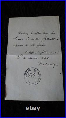 Documents Autographes Docteur Grauwin Célèbre Médecin De Dien Bien Phu Indochine