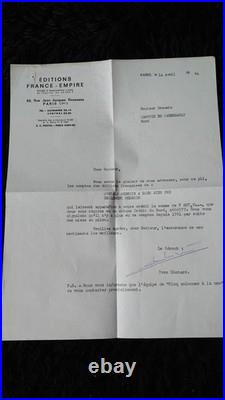 Documents Autographes Docteur Grauwin Célèbre Médecin De Dien Bien Phu Indochine