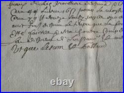 Dossier Juridique (1644) 12 Pages Maison De Forbin-janson