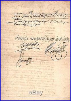 Duc De Lauzun / Document Signé (1700) / Louis XIV