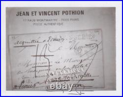 ECOUIS 27 Lettre de 1789, marque manuscrite acquittée à Ecouis = PP EURE