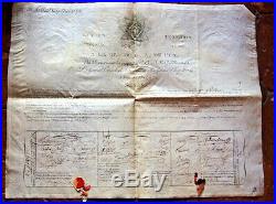 EMPIRE bretagne 1808 Lettres capitulaires du GRAND Maitre (franc maçon diplome) EMPIRE bretagne 1808 Lettres capitulaires du GRAND Maitre (franc maçon diplome)