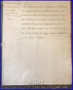 ESCLAVAGE ASSIENTO 1708 PRESIDENT ORRY Signé ROI PHILIPPE V D'ESPAGNE MADRID