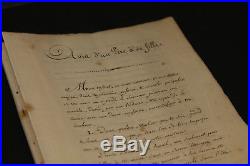 EXCEPTIONNEL Maréchal Suchet Emouvant carnet manuscrit 1er Empire