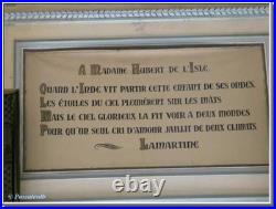 Elégant quatrain romantique de Lamartine Romantisme Château du Bouilh