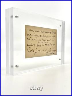 Émile ZOLA Carte de visite autographe signée Époque Germinal / La Terre