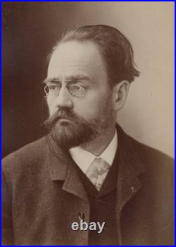 Émile ZOLA Carte de visite autographe signée Époque Germinal / La Terre