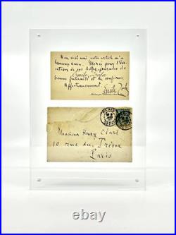 Émile ZOLA Emouvante carte autographe signée Soirées de Médan Henry Céard