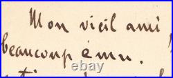 Émile ZOLA Emouvante carte autographe signée Soirées de Médan Henry Céard