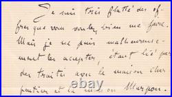 Émile ZOLA Lettre autographe signée 1882 Au Bonheur des Dames