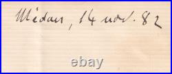 Émile ZOLA Lettre autographe signée 1882 Au Bonheur des Dames