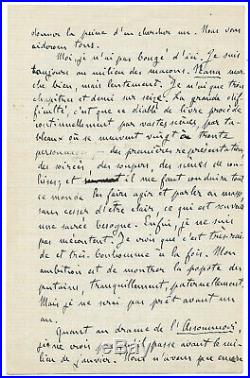 Emile ZOLA / Lettre autographe signée / Nana / L'Assommoir / Flaubert