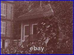 Émile ZOLA, grande photographie de Médan en fleur Épreuve originale