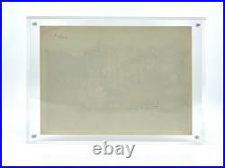 Émile ZOLA, grande photographie de Médan en fleur Épreuve originale