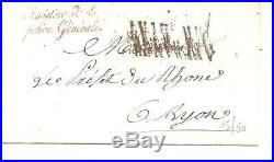 Enveloppe Ministere De La Police Generale Cachet Vers 1796 Rare