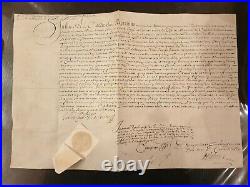 Exceptionnel Document Signe Par Mazarin Abbaye De Saint Victor Marseille 1656