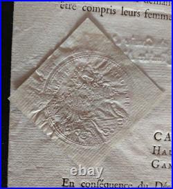 Exceptionnel Passeport De L'assemblee Nationale + Archives Nationales 1792