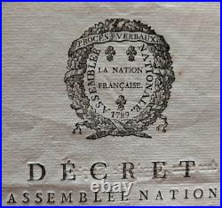 Exceptionnel Passeport De L'assemblee Nationale + Archives Nationales 1792