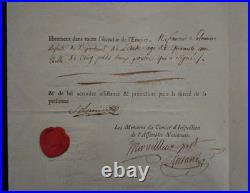 Exceptionnel Passeport De L'assemblee Nationale + Archives Nationales 1792