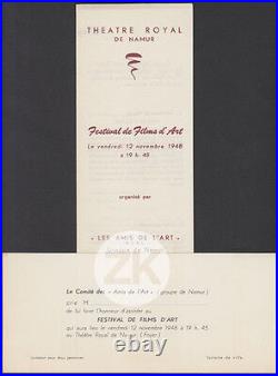 FILMS D'ART Fernand LEGER Bouchard CALDER Cleinge Invitation 2 Docs 1948