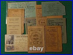 Famille Lecointre Lots De Documents Carte Confederale Cgt + D'electeur 1945